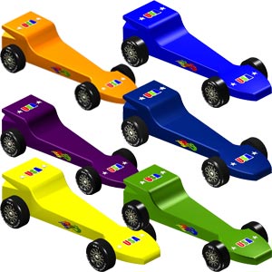 lightning pinewood derby car